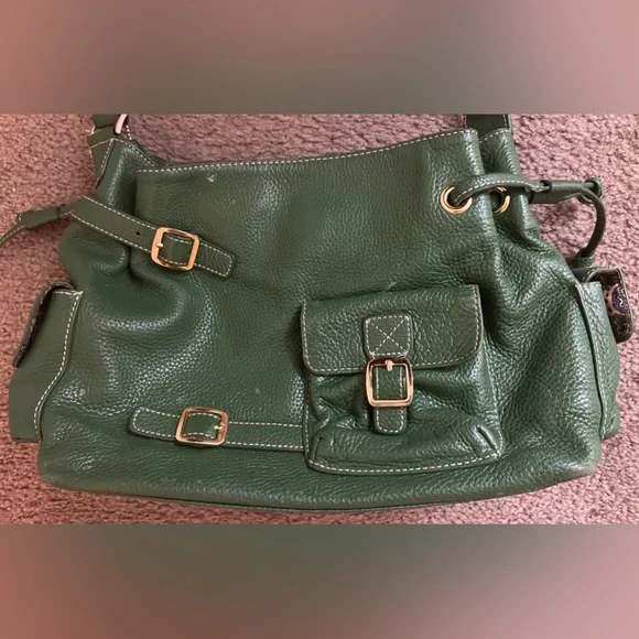 Green Leather MAXX Shoulder Bag - Picture 2 of 10